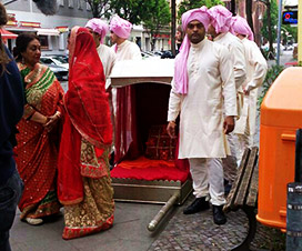Dholi für die indische Braut